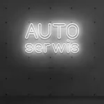Napis LED Auto Serwis