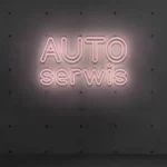 Napis LED Auto Serwis