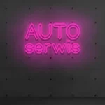Napis LED Auto Serwis