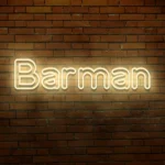 Napis LED Barman