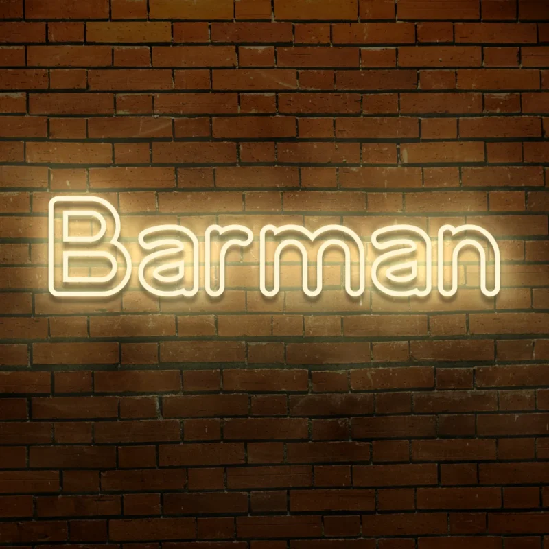Napis LED Barman