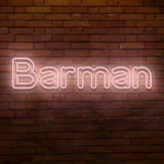 Napis LED Barman