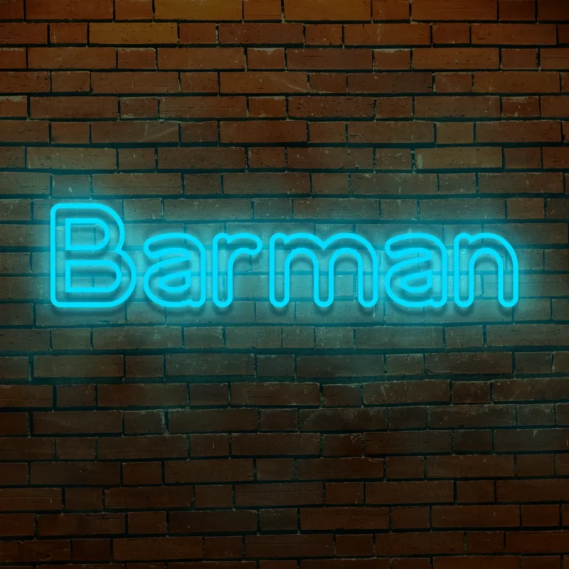 Napis LED Barman