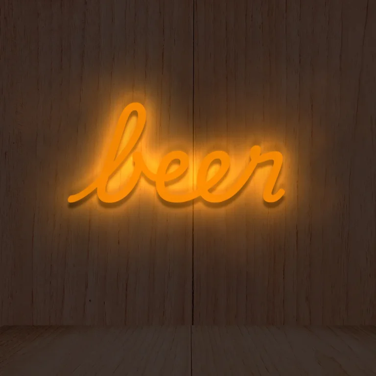 Napis neonowy Beer