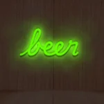 Napis neonowy Beer