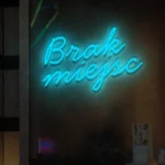 Napis LED Brak miejsc