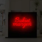 Neonowy napis Bukiet marzeń