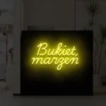 Neonowy napis Bukiet marzeń