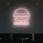 Neon LED Burger