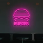 Neon LED Burger