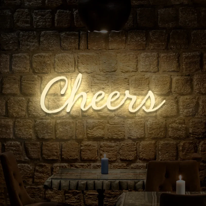 Napis LED Cheers