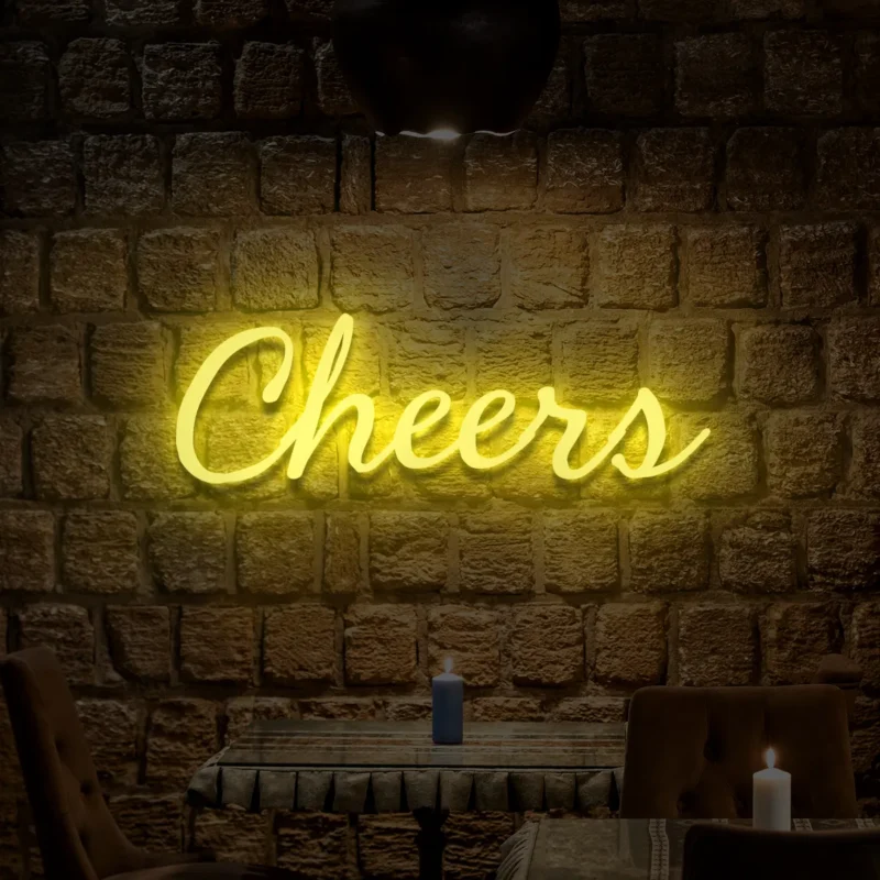 Napis LED Cheers