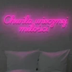 Napis LED Chwila wiecznej miłości