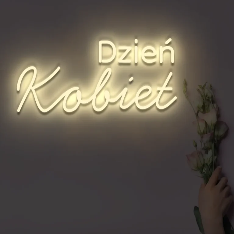 Napis LED Dzień Kobiet