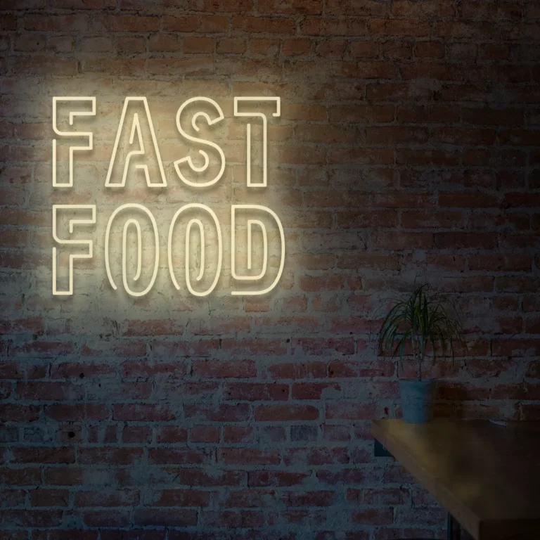 Napis LED Fast Food