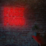Napis LED Fast Food