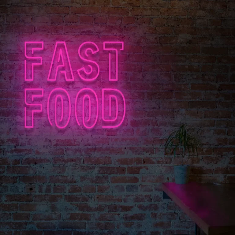 Napis LED Fast Food