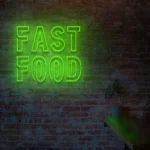 Napis LED Fast Food