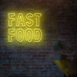 Napis LED Fast Food