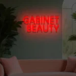 Napis LED Gabinet beauty
