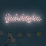 Ledowy napis na ścianę Galaktyka
