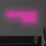 Neon barber "Gentlemen zone"