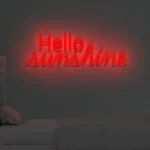 Neonowy napis Hello Sunshine