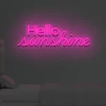 Neonowy napis Hello Sunshine