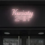 Napis LED Kwiaty 24H