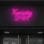 Napis LED Kwiaty 24H