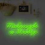 Ledowy napis Maluszek w drodze