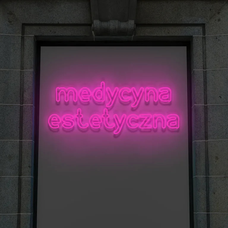 Napis LED Medycyna Estetyczna