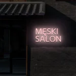 Barber neon Męski salon