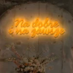 Napis LED na wesele Na dobre i na zawsze