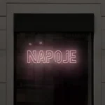 Napis LED Napoje