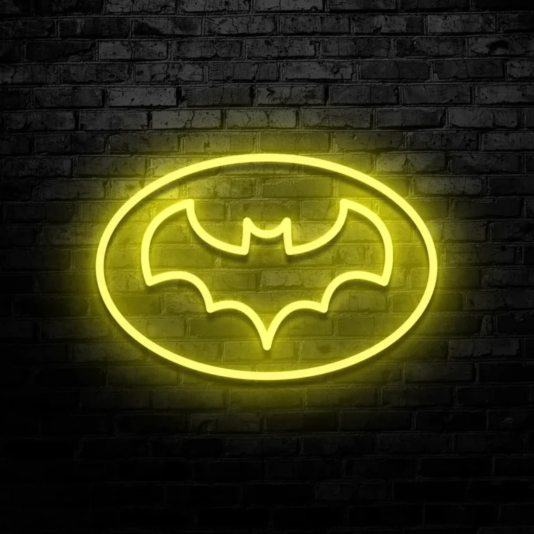 Neon Batman Symbol