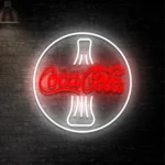 Neon Coca-Cola Butelka