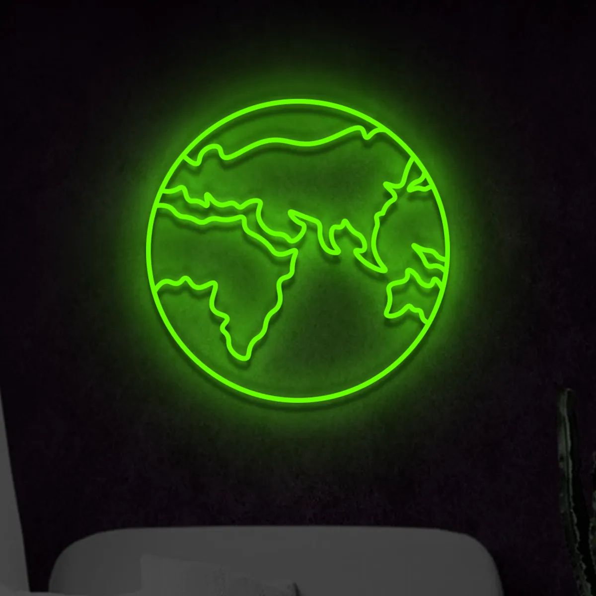 Neon Mapa świata LED Neon Mapa świata LED