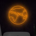 Neon Mapa świata LED