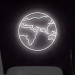 Neon Mapa świata LED