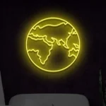 Neon Mapa świata LED