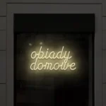 Napis LED Obiady domowe