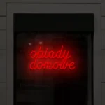 Napis LED Obiady domowe