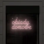 Napis LED Obiady domowe