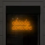 Napis LED Obiady domowe