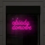 Napis LED Obiady domowe