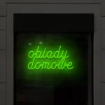 Napis LED Obiady domowe