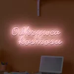 Napis LED Odkrywca kosmosu