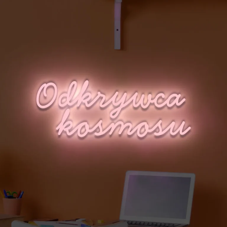 Napis LED Odkrywca kosmosu