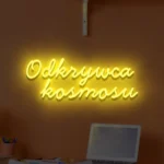 Napis LED Odkrywca kosmosu